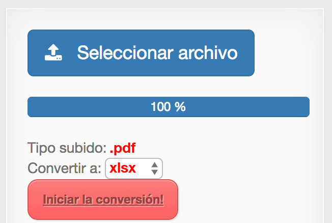 Comment convertir PDF en XLSX en ligne
